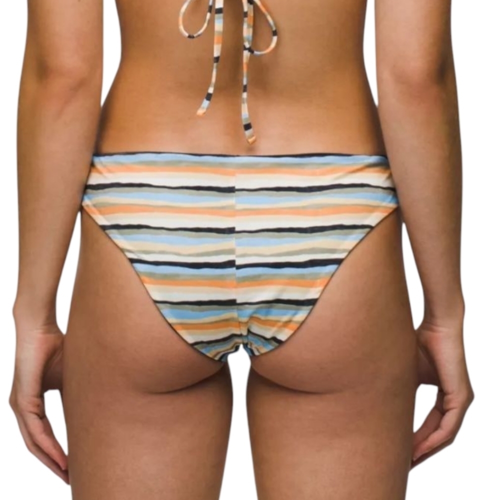 NWT Prana Gemma Reversible Water Stripe Swim Bikini Bottom Size‎ Large